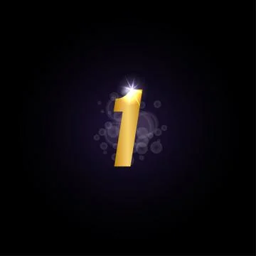 Number logo icon template Stock Illustration