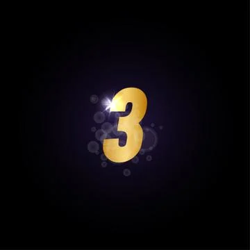 Number logo icon template Stock Illustration