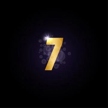 Number logo icon template Stock Illustration