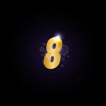 Number logo icon template Stock Illustration