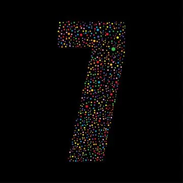 Number logotype vector design. Illustrazione stock