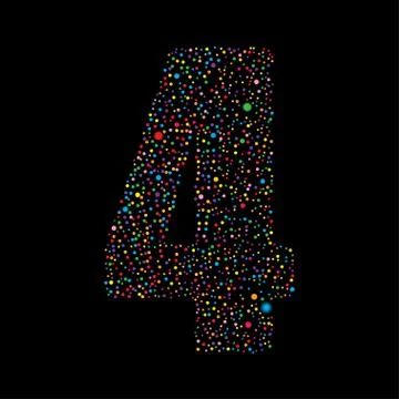 Number logotype vector design. Stock Illustration