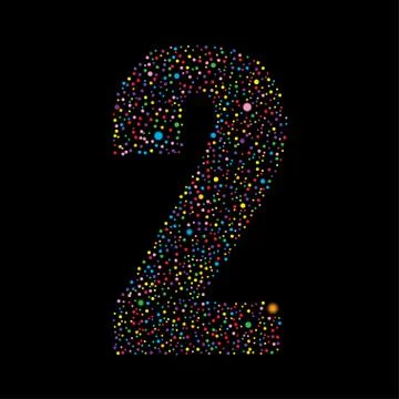 Number logotype vector design. Stock Illustration