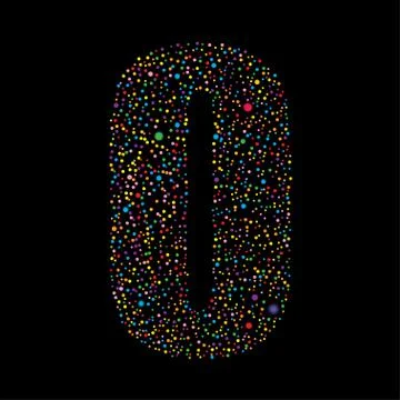 Number logotype vector design. Stock Illustration