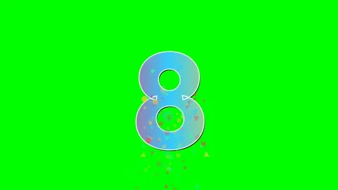 Number Looping on Chroma Key for Compositing Stock Footage 336898799