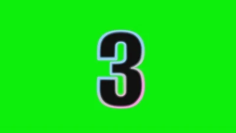 Number Looping on Chroma Key for Compositing Stock-Footage 337991122