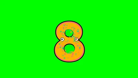Number Looping - Chroma Key Green Screen Footage Stockbeeldmateriaal 336892874