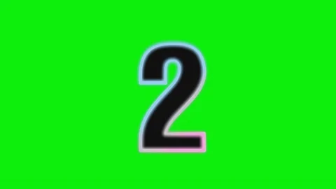 Number Looping - Chroma Key Green Screen Footage Vídeos de archivo 337991119