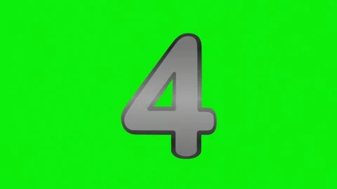 Number Looping on Green Screen Chroma Key Background 動画素材 337099589