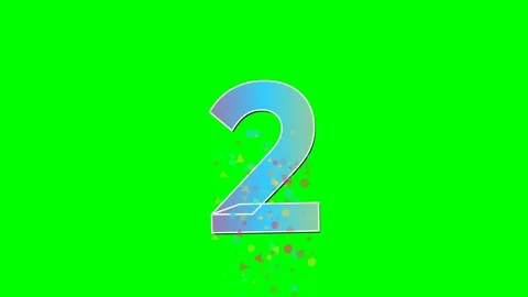 Number Looping Isolated Green Screen Stock Video Video stock 336898789