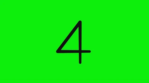 Number Looping Isolated Green Screen Stock Video Stock Footage 337052424