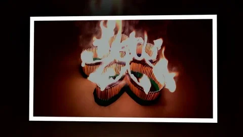 A number of matches ignited from one another Stock Footage 75460474