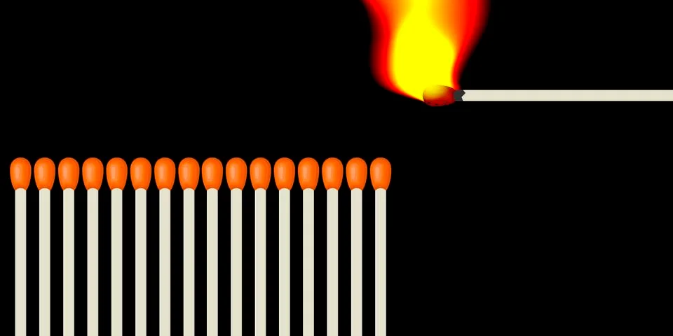 Number of matches Stock Illustration