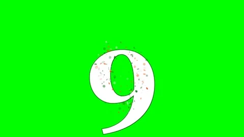 Number Motion on Chroma Key for Compositing Stock Footage 336899080