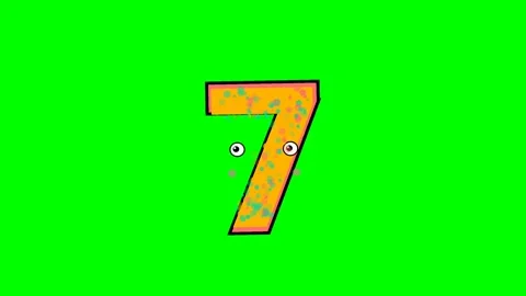 Number Motion - Chroma Key Green Screen Footage Video stock 336892872