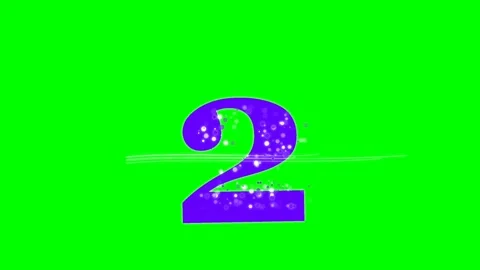 Number Motion - Chroma Key Green Screen Footage Video stock 336892904