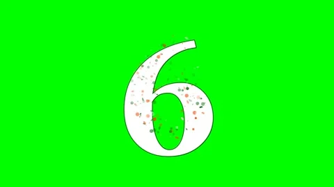 Number Motion on Green Screen Chroma Key Background Stock-Footage 336899066