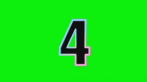 Number Motion on Green Screen Chroma Key Background Vídeos de archivo 337991121