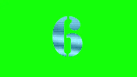 Number Motion with Moon on Chroma Key for Compositing 库存影片 345497339