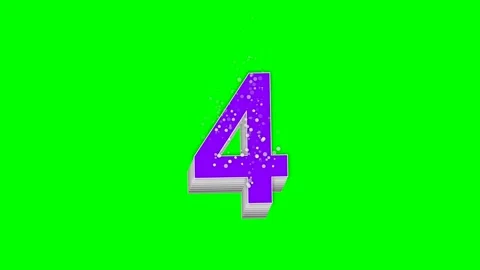 Number Moving - Chroma Key Green Screen Footage Stock Footage 336898960