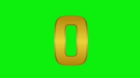 Number Moving - Chroma Key Green Screen Footage Stock Footage 337991200