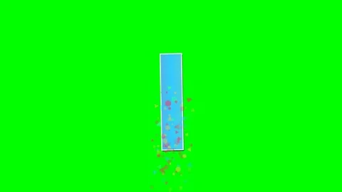 Number Moving on Green Screen Chroma Key Background Stock Footage 336898820