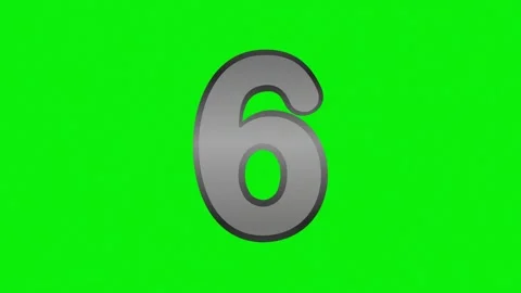 Number Moving on Green Screen Chroma Key Background Video stock 337099593