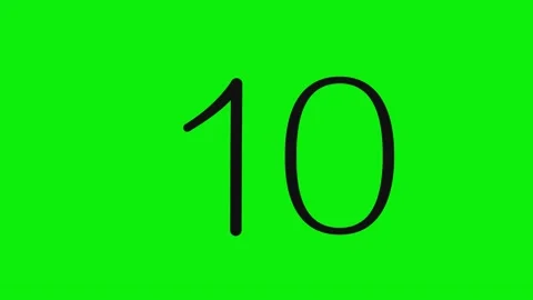Number Moving Isolated Green Screen Stock Video Stock Footage 337052447