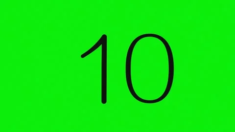 Number Moving Isolated Green Screen Stock Video Stock Footage 337179012