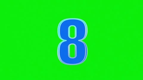 Number Moving Isolated Green Screen Stock Video Stock Footage 337179028