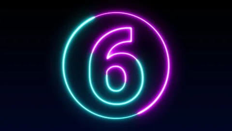Number neon number display animation 12345678910 neon style animation neon .. Stock Footage 248667170
