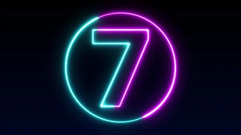 Number neon number display animation 12345678910 neon style animation neon .. Stock Footage 248667262