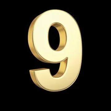 Number nine Stock Illustration