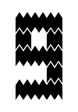 Number nine Stock Illustration