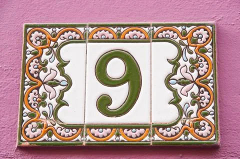 Number nine Stock Photos