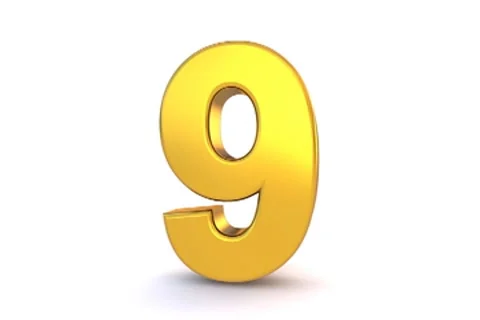 Number Nine - Rotating and Appearing 스톡 동영상 8600917