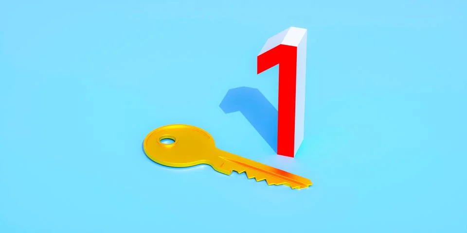 Number one 3d Stock Photos