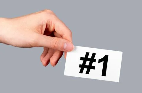 Number one, abstract concept of win Stock Photos