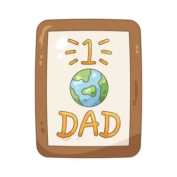 Number One Dad Stock Illustration
