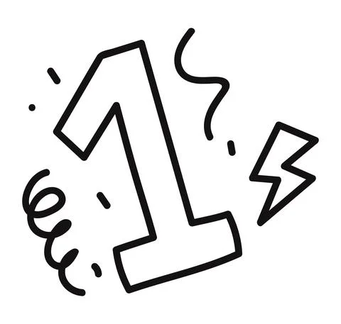 Number one design イラスト素材