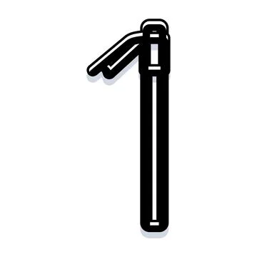 Number one digit numeric icon concept Ilustração Stock