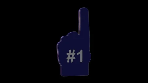 Number one finger Video stock 87267710