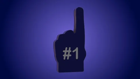 Number one finger Stock Footage 87267742