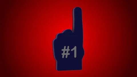 Number one finger Stock Footage 87267770