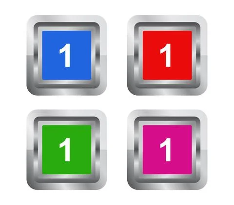 Number one icon illustrated in vector on white background Stock Illustration