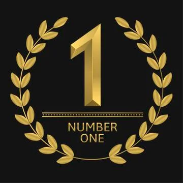 Number one icon Stock Illustration