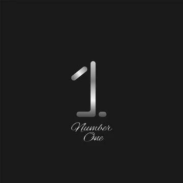 Number one icon Stock Illustration