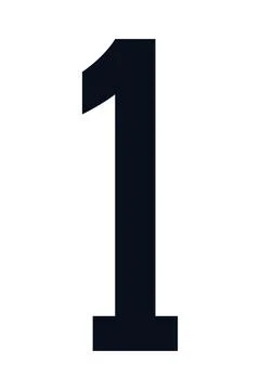 Number one icon Stock Illustration