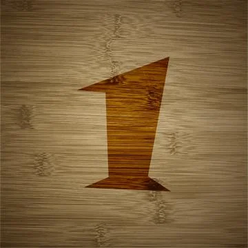 Number one icon symbol Flat modern web design with long shadow and space for  Stockillustratie