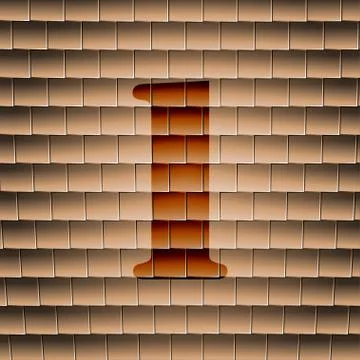 Number one icon symbol Flat modern web design with long shadow and space for  Illustrazione stock